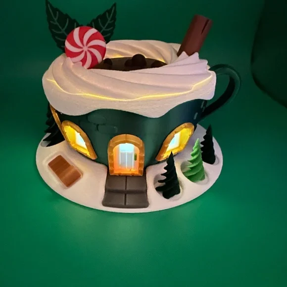 Coffee Cup Fairy House 3d printed - Picture 3 of 3